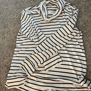 Striped turtle neck sweater